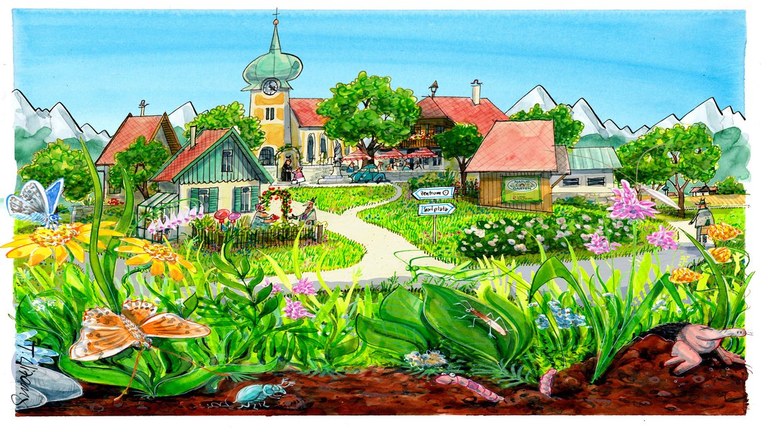 Karikatur Wizany, &quot;Natur in Salzburg&quot; Sujet