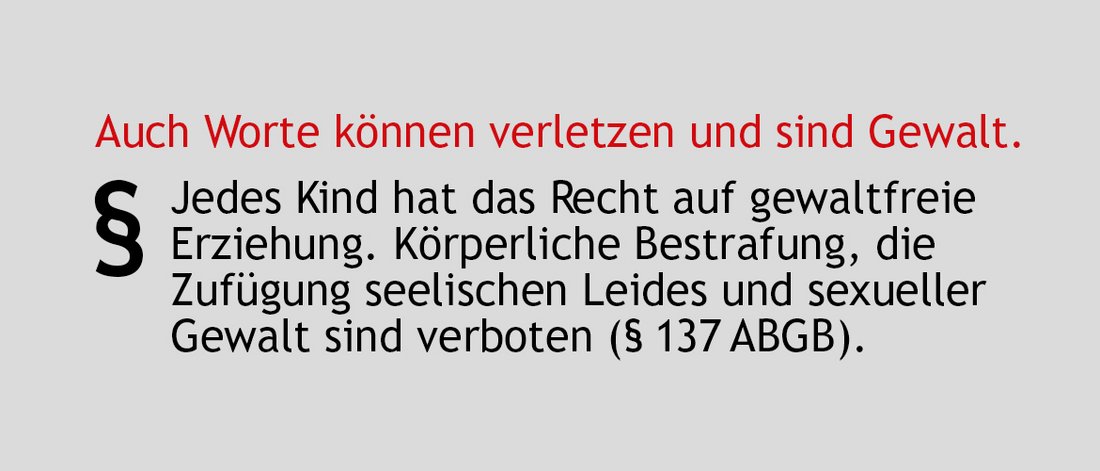 Sujet gewaltfrei Paragraf