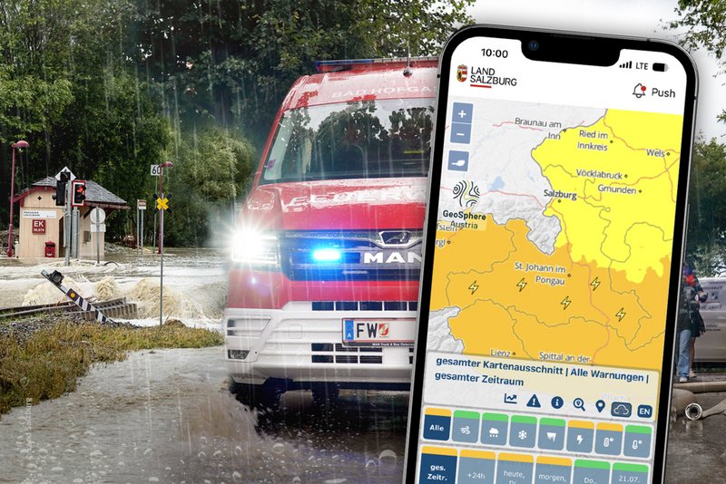 Wetterwarnungen kommen per Push-Nachricht